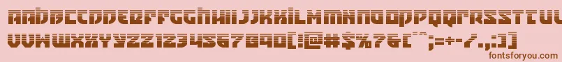 Crazyivanhalf Font – Brown Fonts on Pink Background