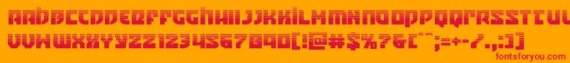 Crazyivanhalf Font – Red Fonts on Orange Background