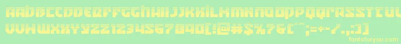 Crazyivanhalf Font – Yellow Fonts on Green Background