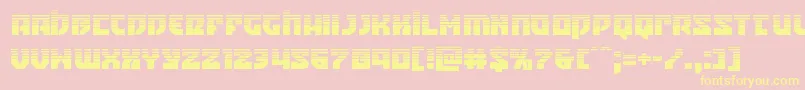 Crazyivanhalf Font – Yellow Fonts on Pink Background