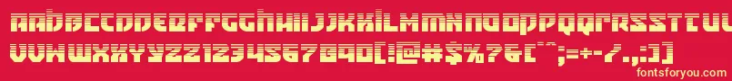 Crazyivanhalf Font – Yellow Fonts on Red Background