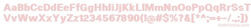 HeltarHeavy Font – Pink Fonts on White Background