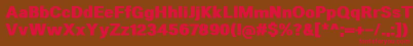 HeltarHeavy Font – Red Fonts on Brown Background