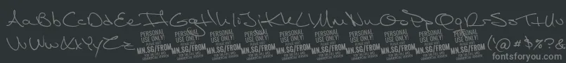 Подробнее о шрифте FromskylerPersonalUse Шрифт FromskylerPersonalUse – серые шрифты на чёрном фоне