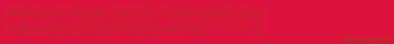 Magicc Font – Brown Fonts on Red Background