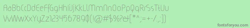 Magicc Font – Gray Fonts on Green Background