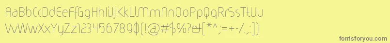 Magicc Font – Gray Fonts on Yellow Background