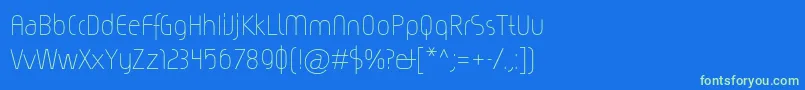 Magicc Font – Green Fonts on Blue Background