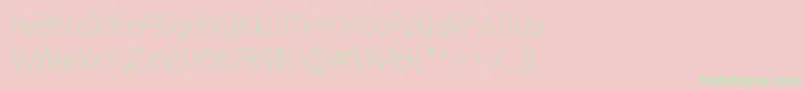 Magicc Font – Green Fonts on Pink Background