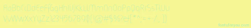 Magicc Font – Green Fonts on Yellow Background