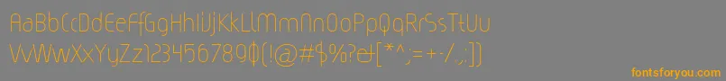 Magicc Font – Orange Fonts on Gray Background