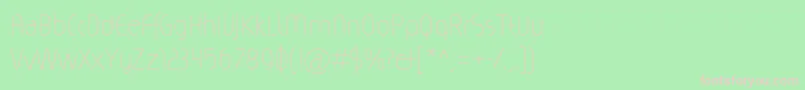 Magicc Font – Pink Fonts on Green Background