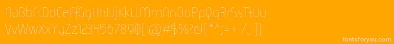 Magicc Font – Pink Fonts on Orange Background