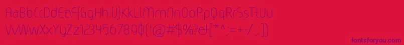 Magicc Font – Purple Fonts on Red Background