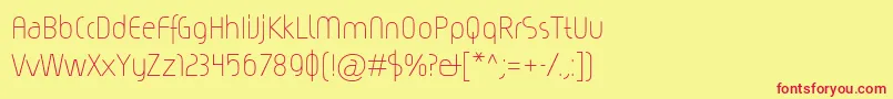 Magicc Font – Red Fonts on Yellow Background