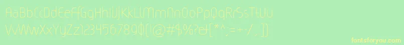 Magicc Font – Yellow Fonts on Green Background