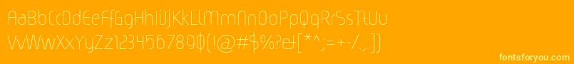 Magicc Font – Yellow Fonts on Orange Background