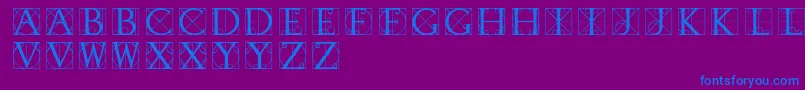 fuente Typographerdisplay – Fuentes Azules Sobre Fondo Morado