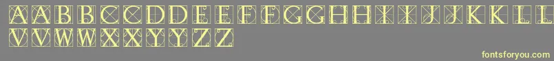 Typographerdisplay Font – Yellow Fonts on Gray Background