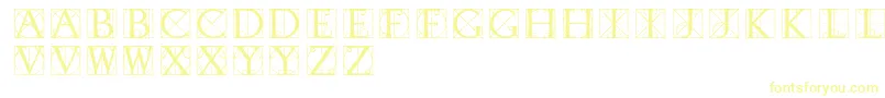 Typographerdisplay Font – Yellow Fonts on White Background