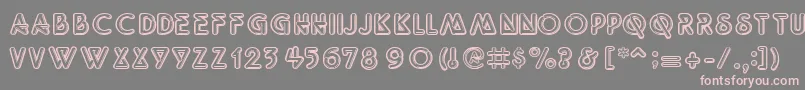 QuicksilveritcNormal Font – Pink Fonts on Gray Background