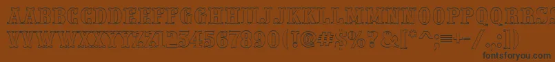 More about PresentumotlRegular Font PresentumotlRegular Font – Black Fonts on Brown Background