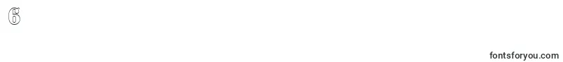 フォントPresentumotlRegular – フォント数字6