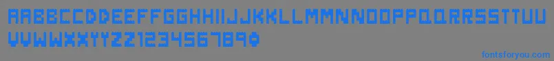 DanishBricks Font – Blue Fonts on Gray Background