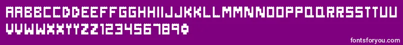 DanishBricks Font – White Fonts on Purple Background