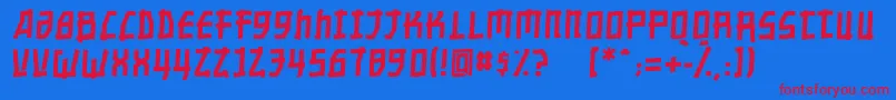 En savoir plus sur la police Nippontoonitalic Police Nippontoonitalic – polices rouges sur fond bleu