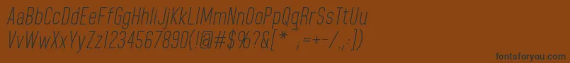 Шрифт HomeplanetbbItalic – чёрные шрифты на коричневом фоне