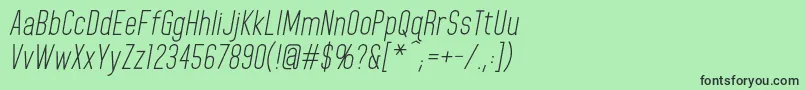 HomeplanetbbItalic Font – Black Fonts on Green Background