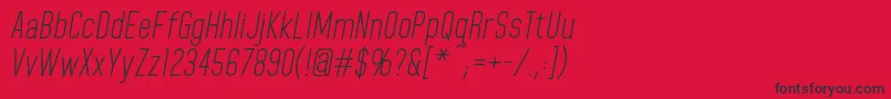 Police HomeplanetbbItalic – polices noires sur fond rouge