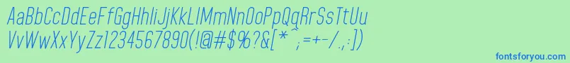 HomeplanetbbItalic Font – Blue Fonts on Green Background