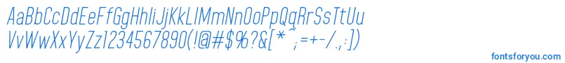 HomeplanetbbItalic Font – Blue Fonts on White Background
