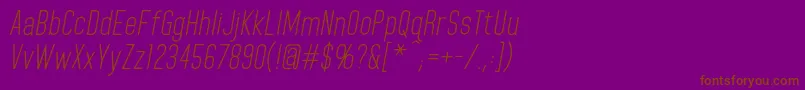 HomeplanetbbItalic Font – Brown Fonts on Purple Background