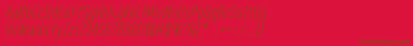 HomeplanetbbItalic Font – Brown Fonts on Red Background