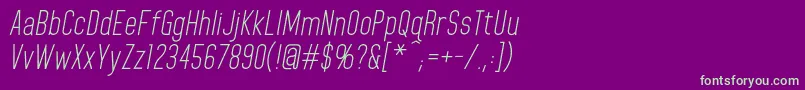 HomeplanetbbItalic Font – Green Fonts on Purple Background