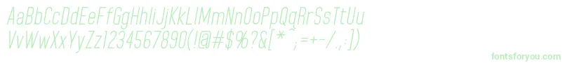 HomeplanetbbItalic Font – Green Fonts on White Background