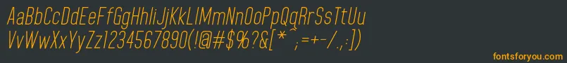 HomeplanetbbItalic Font – Orange Fonts on Black Background
