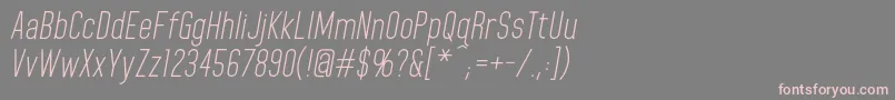 HomeplanetbbItalic Font – Pink Fonts on Gray Background
