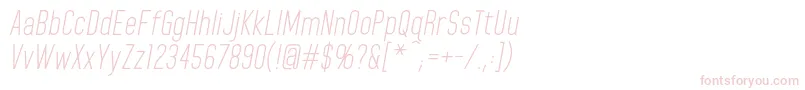 HomeplanetbbItalic Font – Pink Fonts on White Background