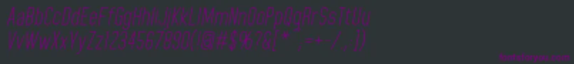 HomeplanetbbItalic Font – Purple Fonts on Black Background