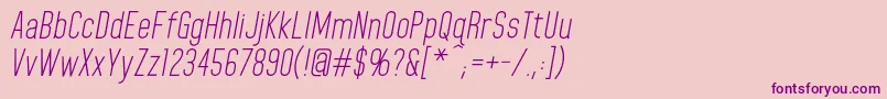 HomeplanetbbItalic Font – Purple Fonts on Pink Background