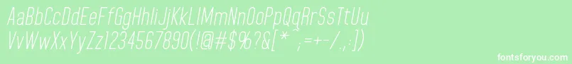 HomeplanetbbItalic Font – White Fonts on Green Background