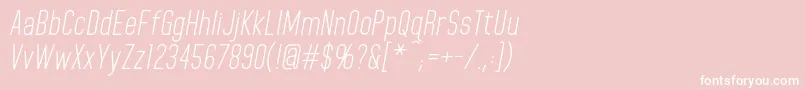 HomeplanetbbItalic Font – White Fonts on Pink Background