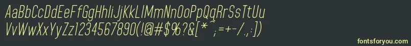 HomeplanetbbItalic Font – Yellow Fonts on Black Background