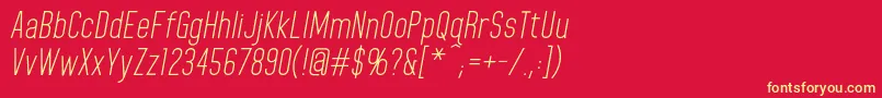 fuente HomeplanetbbItalic – Fuentes Amarillas Sobre Fondo Rojo