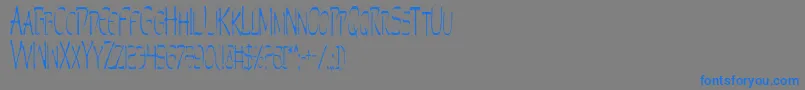 Perdv2c Font – Blue Fonts on Gray Background
