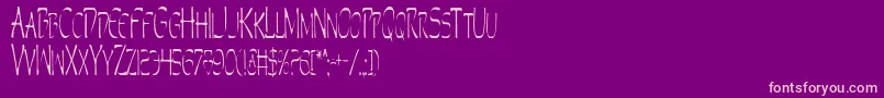 Perdv2c Font – Pink Fonts on Purple Background